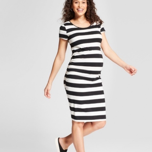 target white maternity dress
